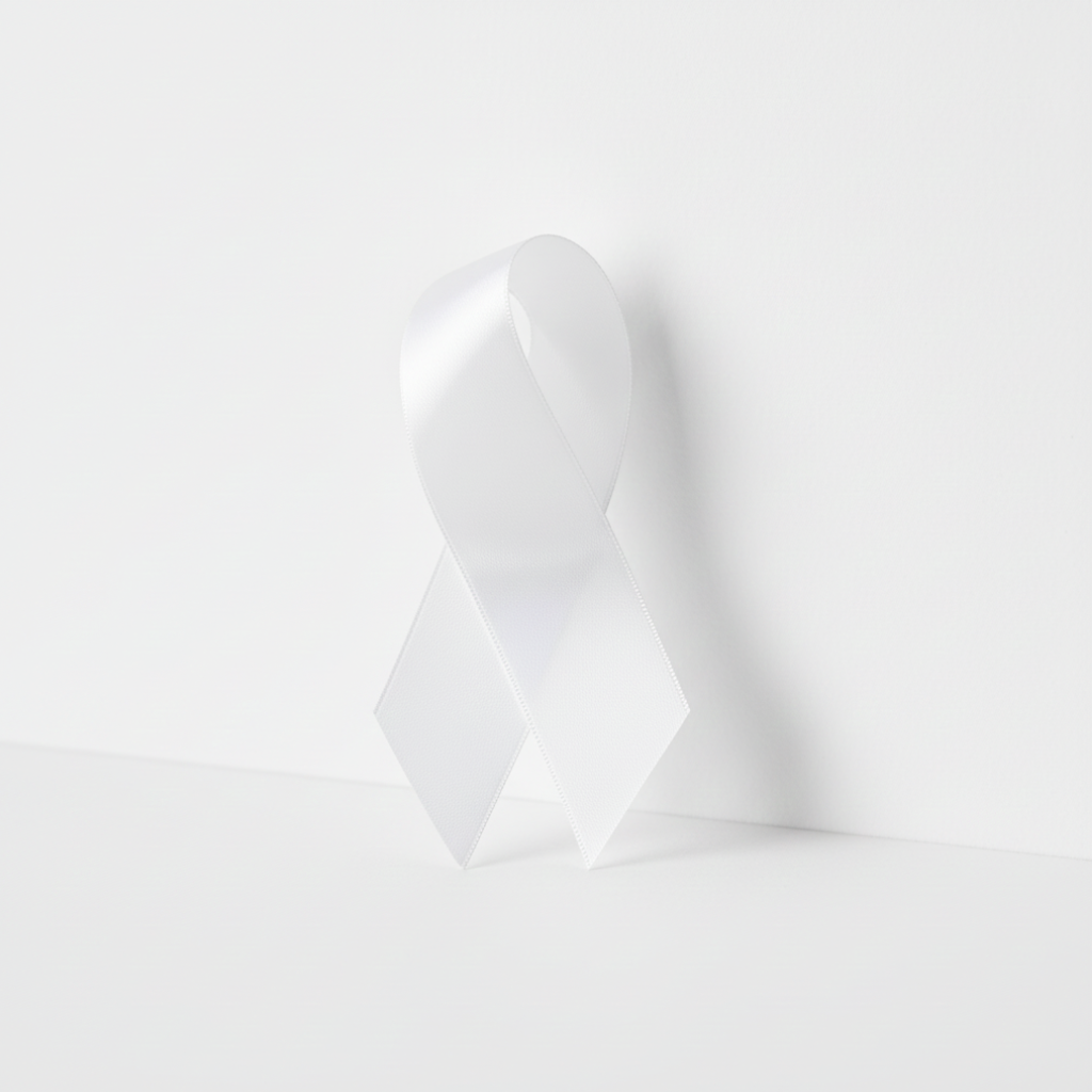 Saténová stuha 4 cm / 2 m – bílá – dekorace a balení dárků